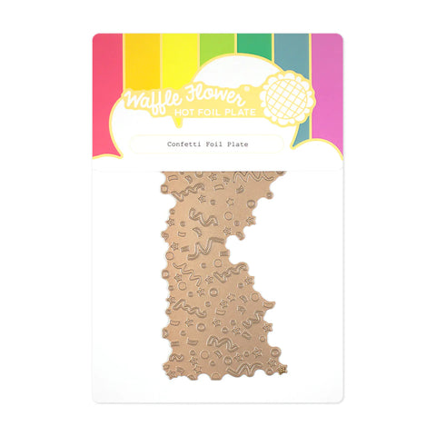 Confetti Foil Plate