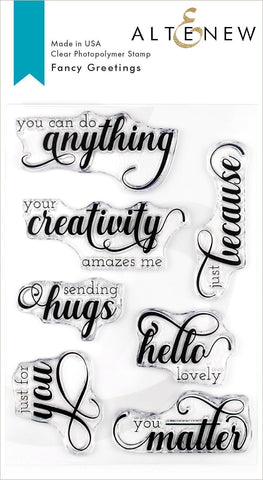 Fancy Greetings Stamp Set