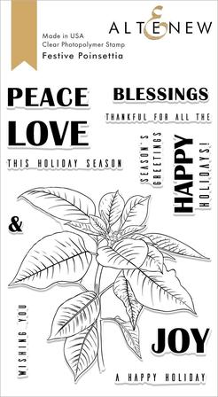Festive Poinsettia Stamp Set - RETIRING