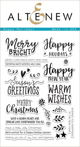 Happy Holidays Stamp Set