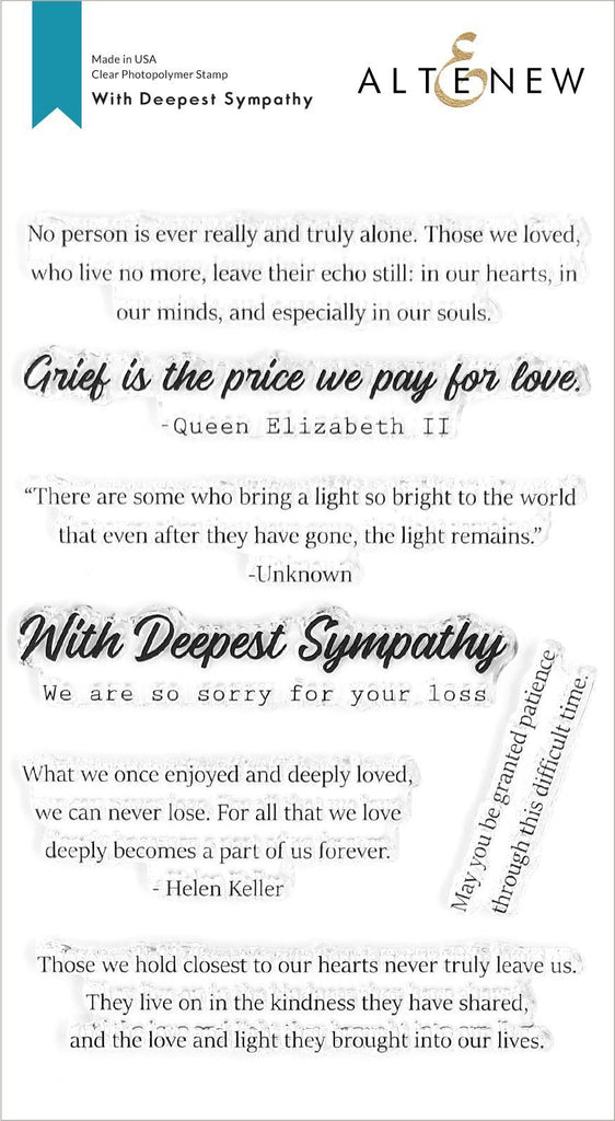 With Deepest Sympathy Stamp Set