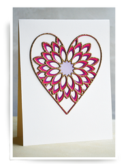 Ensemble de couches de coeur Dahlia