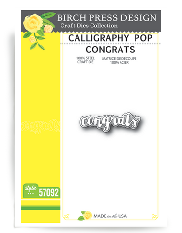 Calligraphy Pop Congrats