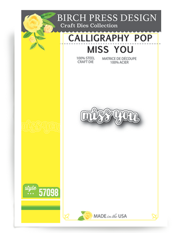 Calligraphy Pop Miss You