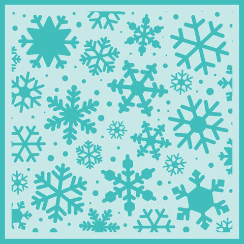 Snowfall Background Stencil