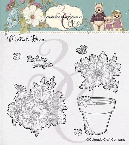 Kris Lauren - Matrices de découpe pour pot de fleurs