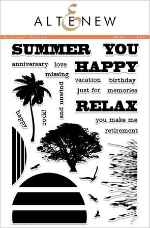 Gradient Sunset Stamp Set-- RETIRING