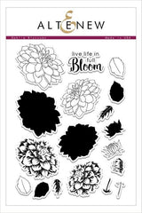 Dahlia Blossoms Stamp Set - RETIRING