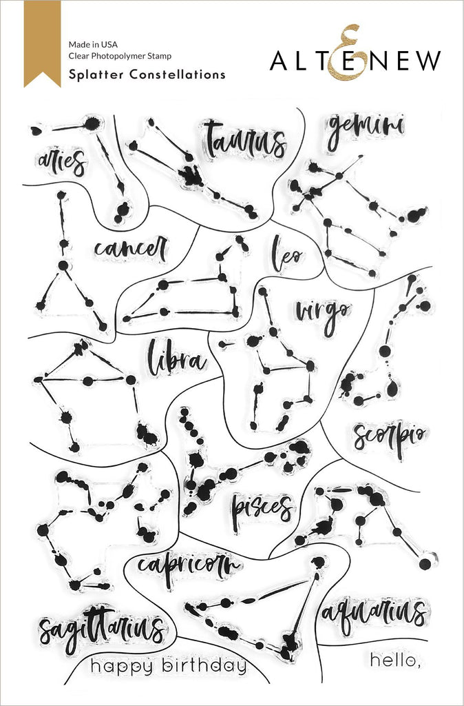 Splatter Constellations Stamp Set
