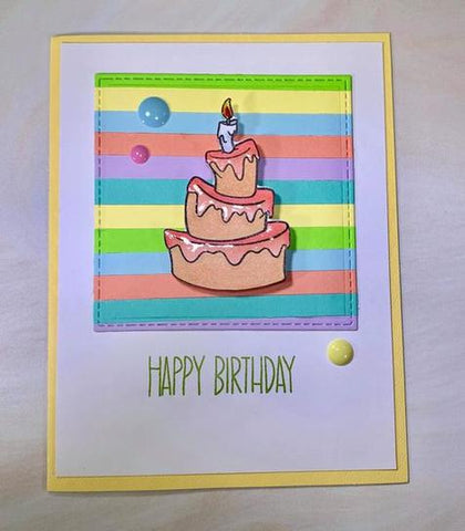 Birthday Cake - 2x3 Stamp