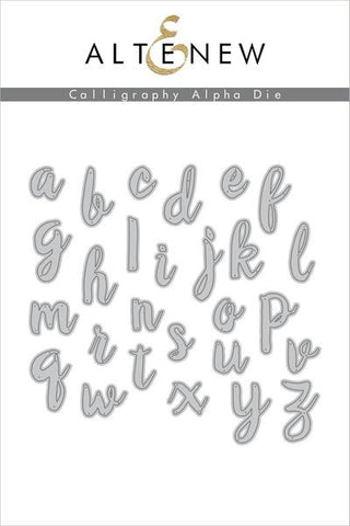 Calligraphy Alpha Die Set