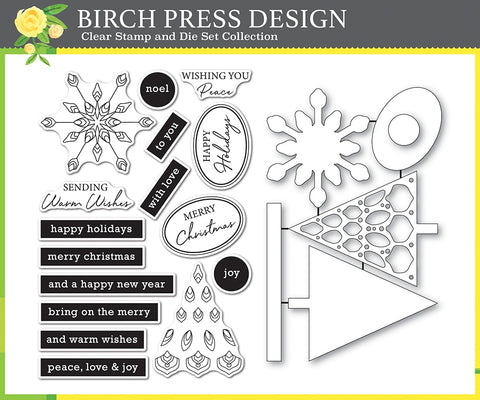 Christmas Mandala Clear Stamp and Die Set