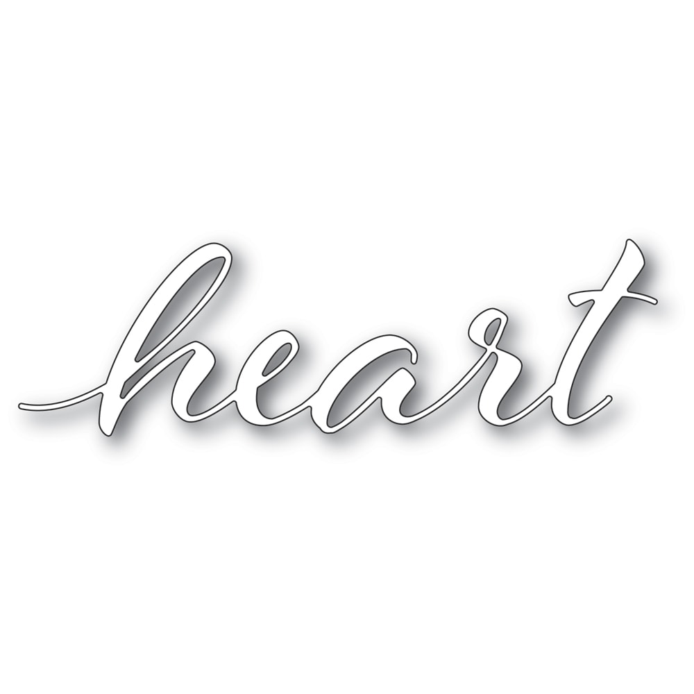 Heart Airy Script Craft Die