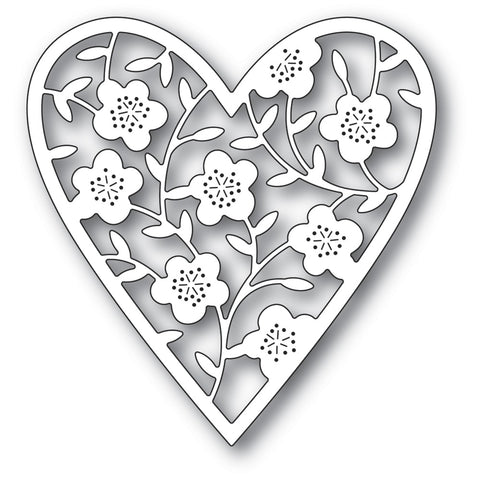 Floral Bouquet Heart Craft Die