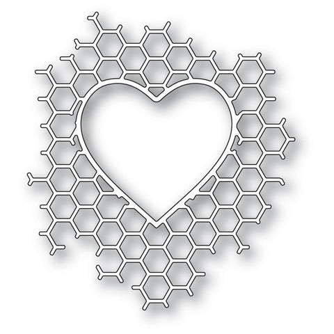 Honeycomb Heart Craft Die