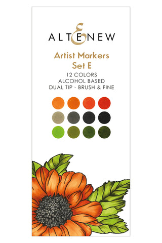 Artist Alcohol Markers Set E - Tropical Garden