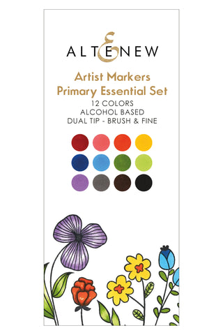 Artist Alcohol Markers  - Primary Essential Set
