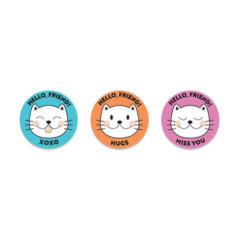 Friendly Cats Stickers