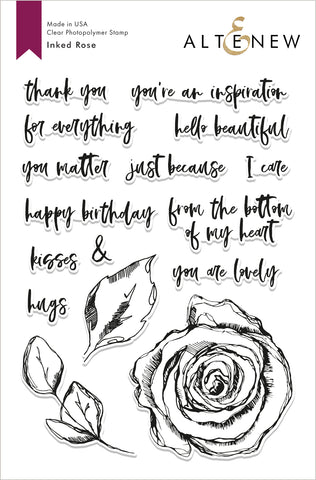 Inked Rose Stamp Set - RETIRING