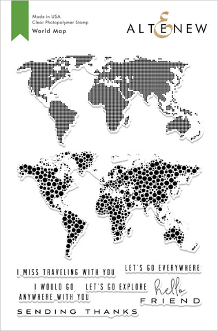 World Map Stamp Set