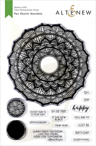 Pen Sketch Mandala Stamp Set - RETIRING