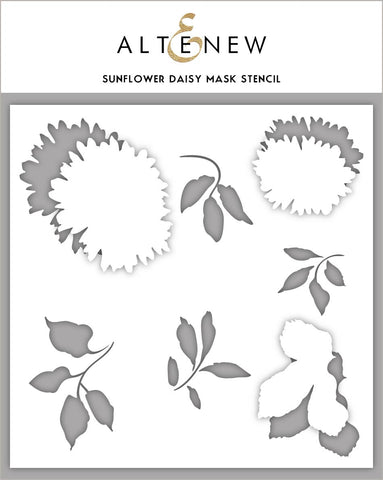 Sunflower Daisy Mask Stencil