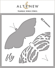 Tranquil Wings Stencil - RETIRING