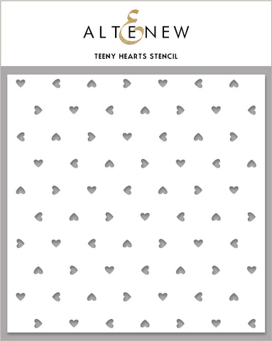 Teeny Hearts Stencil