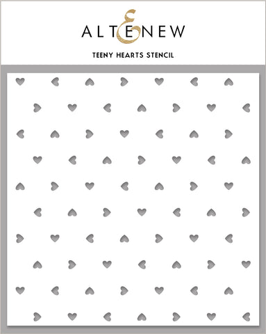 Teeny Hearts Stencil