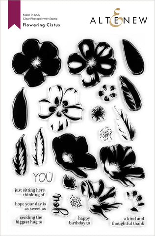 Flowering Cistus Stamp Set - RETIRING