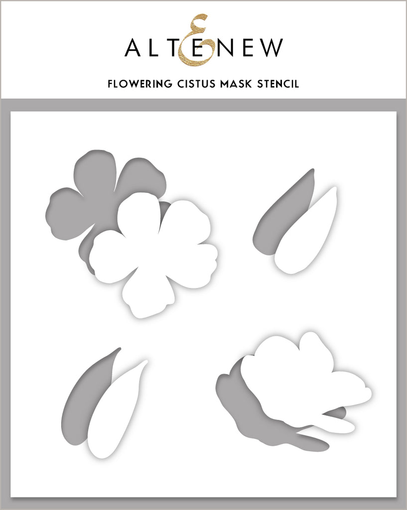 Flowering Cistus Mask Stencil