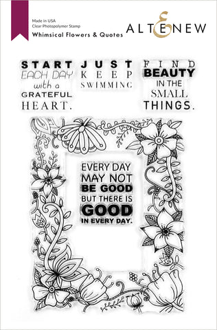 Whimsical Flowers & Quotes Stamp Set - RETIRING