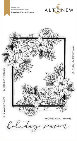 Festive Floral Frame Stamp Set