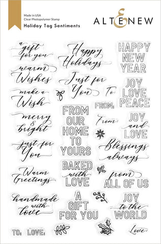 Holiday Tag Sentiments Stamp Set - RETIRING