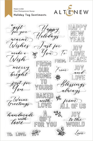 Holiday Tag Sentiments Stamp Set