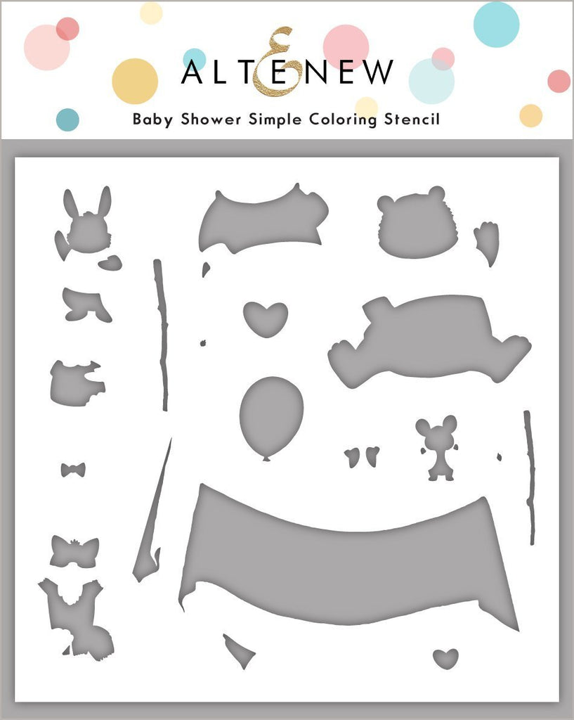 Baby Shower Simple Coloring Stencil