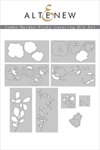 Ensemble de matrices de superposition de pics de jardin géants