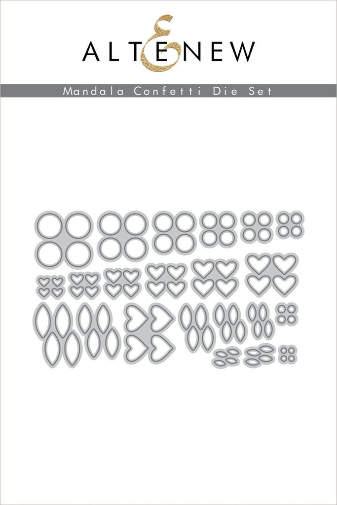 Ensemble de matrices de confettis Mandala