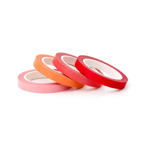 Red Sunset Slim Washi Tape Set