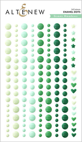 Green Meadows Enamel Dots