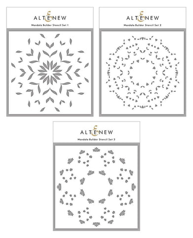 Ensemble de pochoirs Mandala Builder (3 en 1)