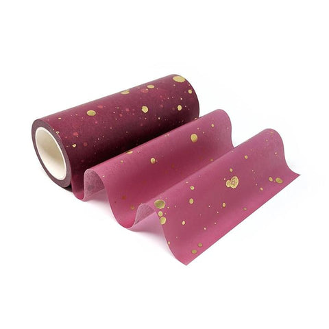 Gold Splatter Cosmic Berry Wide Washi Tape