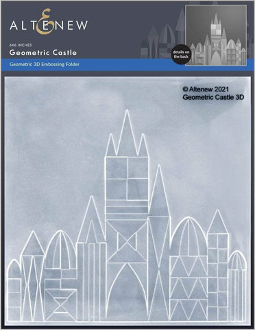 Dossier de gaufrage 3D de château géométrique