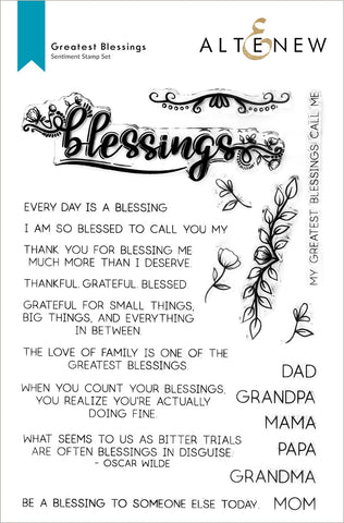 Greatest Blessings Stamp Set