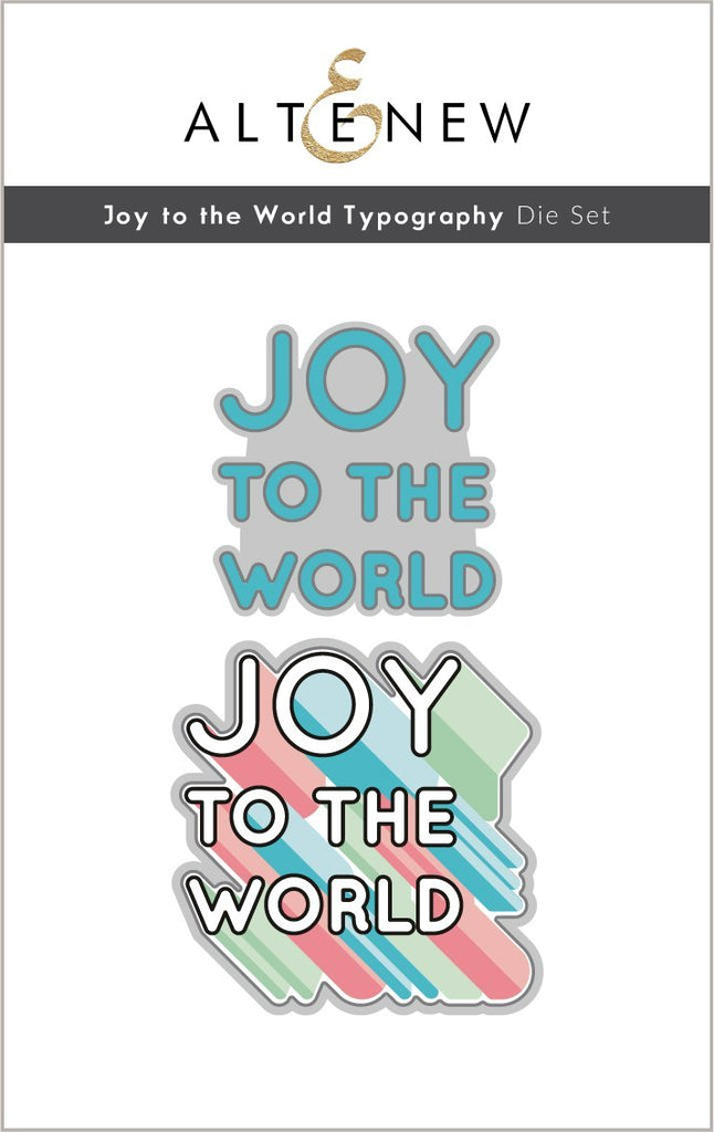 Ensemble de matrices de typographie Joy to the World