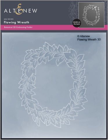 Flowing Wreath 3D Embossing Folder