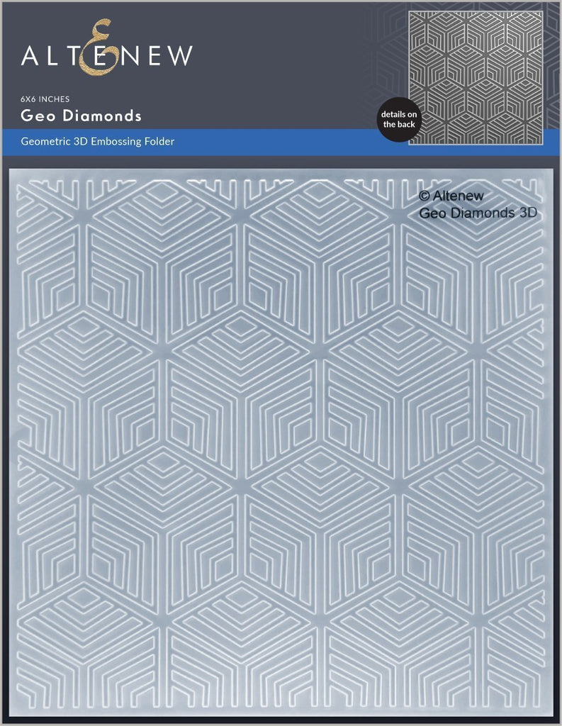 Geo Diamonds 3D Embossing Folder