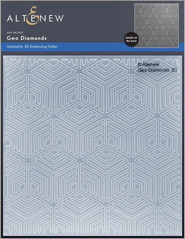 Geo Diamonds 3D Embossing Folder