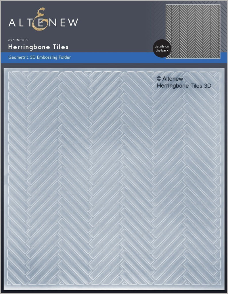Herringbone Tiles 3D Embossing Folder