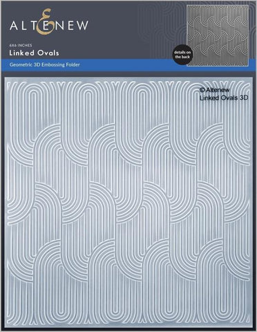 Linked Ovals 3D Embossing Folder